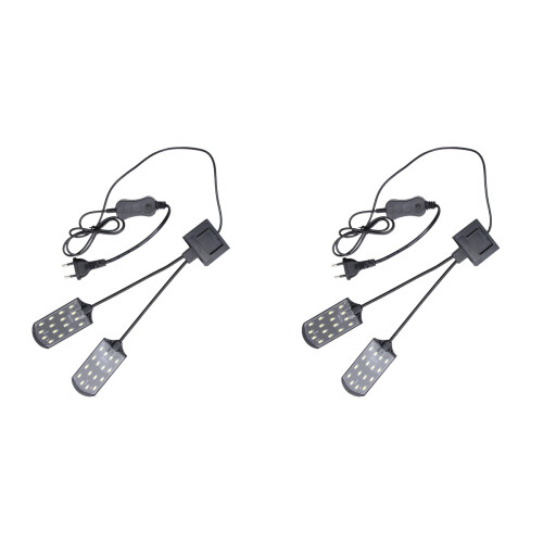 2 Pcs Aquarium Led Light For Fish Tank With 1