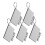 10 Pcs Sublimation Keychain Blanks Craft Charms 2