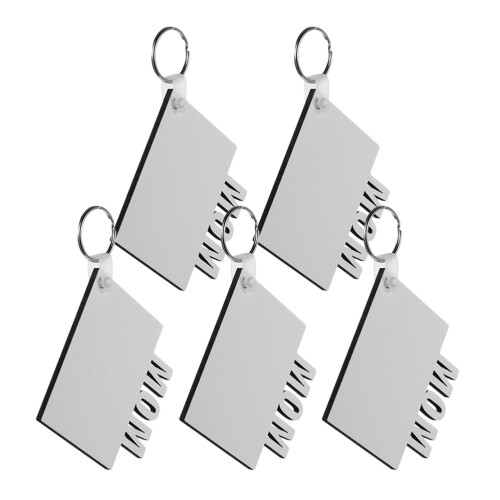 10 Pcs Sublimation Keychain Blanks Craft Charms 1