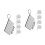 10 Pcs Sublimation Keychain Blanks Craft Charms 6