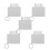 10 Pcs Sublimation Keychain Blanks Craft Charms 3