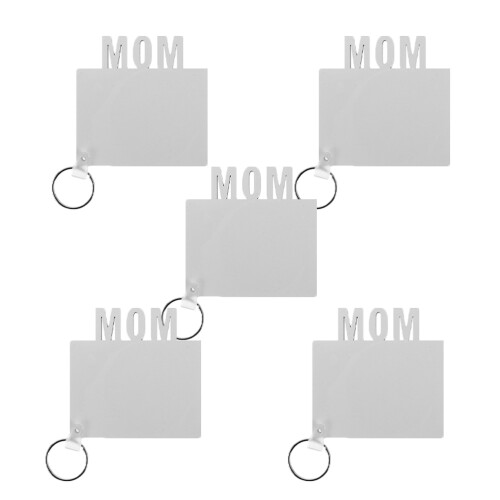 10 Pcs Sublimation Keychain Blanks Craft Charms 2