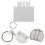10 Pcs Sublimation Keychain Blanks Craft Charms 11