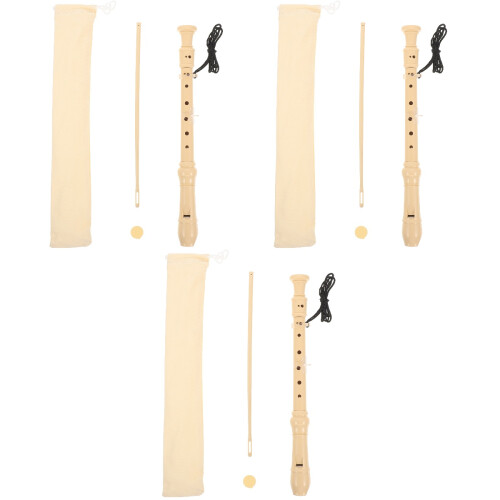 3Pcs Recorder Set For Kids Beginners 8-Hole Soprano 2