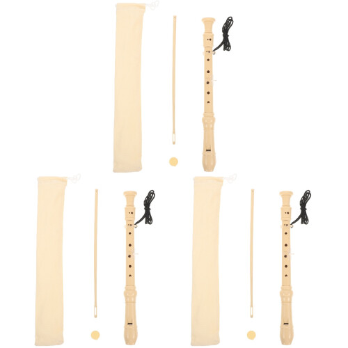 3Pcs Recorder Set For Kids Beginners 8-Hole Soprano 1