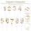 45 Pcs 3D Birthday Cake Number Candles 1-9 Display Decor 8