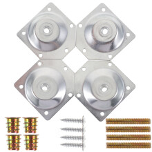 20 Pcs Angled Legs Fixing Plate Bracket For Solid Wood Table Feet