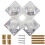 20 Pcs Angled Legs Fixing Plate Bracket For Solid Wood Table Feet 1
