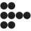 8 Pcs Silicone Turntable Platter Mats Replacement For Record Player 9