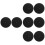 8 Pcs Silicone Turntable Platter Mats Replacement For Record Player 8