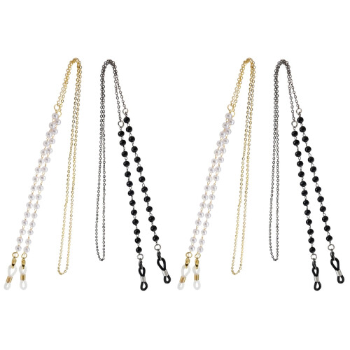 4Stk Stylish Eyeglasses Chain Bunt Langlebig Brillenhalter 1