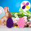3 Count Pastel Wicker Balls For Spring Easter Eggs Empty Fun Shapes 11