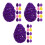 3 Count Pastel Wicker Balls For Spring Easter Eggs Empty Fun Shapes 5