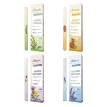 Herbal Diffuser Pen Bundles for Fresh Breath, Body Care Diffuser Pen with Mullein, Thyme, Guarana, Green Tea Extract, Peppermint and Menthol