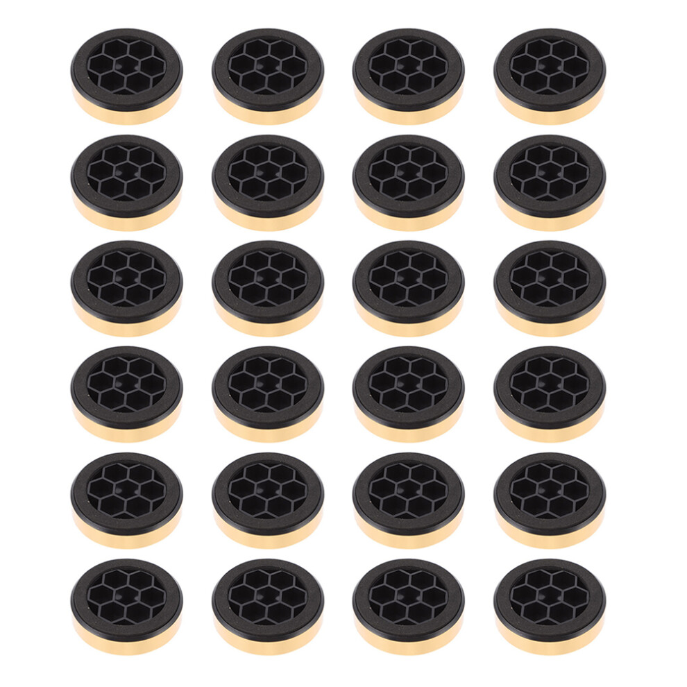 3 Pieces Amplifier Glue Feet Adhesive Aluminum Speaker Isolation 013609803231