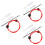12Pièces Brosses Serpent Cornet Rouge Kit Nettoyage Instrument 6