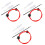 12Pièces Brosses Serpent Cornet Rouge Kit Nettoyage Instrument 3