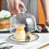 One Set Glass Cake Cover With Ceramic Tray Dessert Dome 8