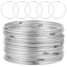 90 Pcs Dream Catcher Ring Metal Crafting Woven Circles