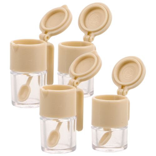 8 Pcs Mini Condiment Jars For Dollhouse Kitchen Storage