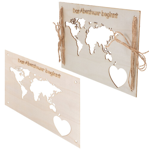 3 Sets Unfinished Wooden Cutout Craft Boards