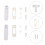 4 Sets Sliding Window Security Sash Locks Anti-Theft 11