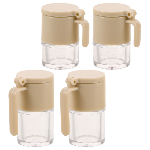 8 Pcs Mini Condiment Jars For Dollhouse Kitchen Storage 1