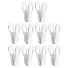 20 Pcs Hanger Clips Plastic Clothespins For Laundry Socks