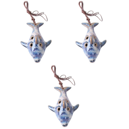 Colorful Ceramic Ocarina For Children 3set 2