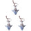 Colorful Ceramic Ocarina For Children 3set 2