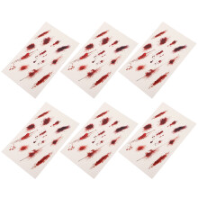12 Pcs Costume Stickers: Realistic Fake Wounds For Halloween