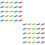 198 Pcs Transparent Colorful Message Letters Love Gift Kit 7