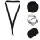 3pcs Work Id Card Rope Neck Lanyard Polyester Lanyard Daily Id Neck 3