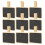 40 Pcs Mini Rectangle Chalkboards With Wooden Clip 3