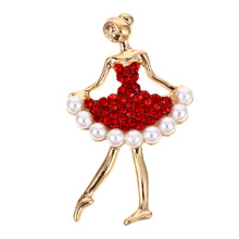 3 Count Ballet Children Brooches Dress For Girl Rhinestone Dancer