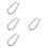4 Pack Pearl Beaded Handle Chain Purse Replacement Bag Accessories 7
