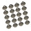 50Pcs Hairdressing Shears Multi Tooth Precision Tightening Key 10