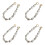 4 Pack Pearl Beaded Handle Chain Purse Replacement Bag Accessories 5
