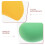 2 Pcs Puff Beauty Sponge Compact Size Makeup Powder Girl 8