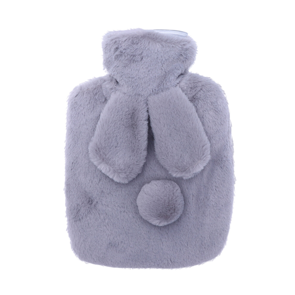 Aboofan Light/Grey 3 Pcs Cartoon Rabbit Plush Hot Water Bottle Hand Warmer ( Grey)