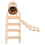 3 Sets Bamboo Hamster House With Wooden Layers Dwarf Hideout 2