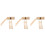 3 Sets Bamboo Hamster House With Wooden Layers Dwarf Hideout 6