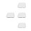 4Pcs 10 Inch Bone China Square Plate With Three Compartments 6