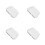 4Pcs 10 Inch Bone China Square Plate With Three Compartments 9