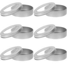 24 Pcs Empty Round Tin Boxes With Lids For Cookie Packaging