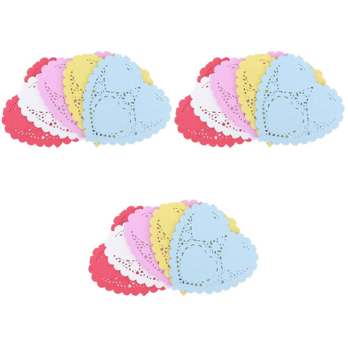 300 Pcs 4Inches Heart Shaped Cake Boards Sturdy Base 2