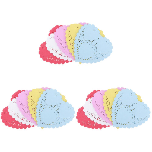 300 Pcs 4Inches Heart Shaped Cake Boards Sturdy Base 1