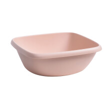 (Large Pink) Plastic Wash Basin Square Laundry Basin Pink 98