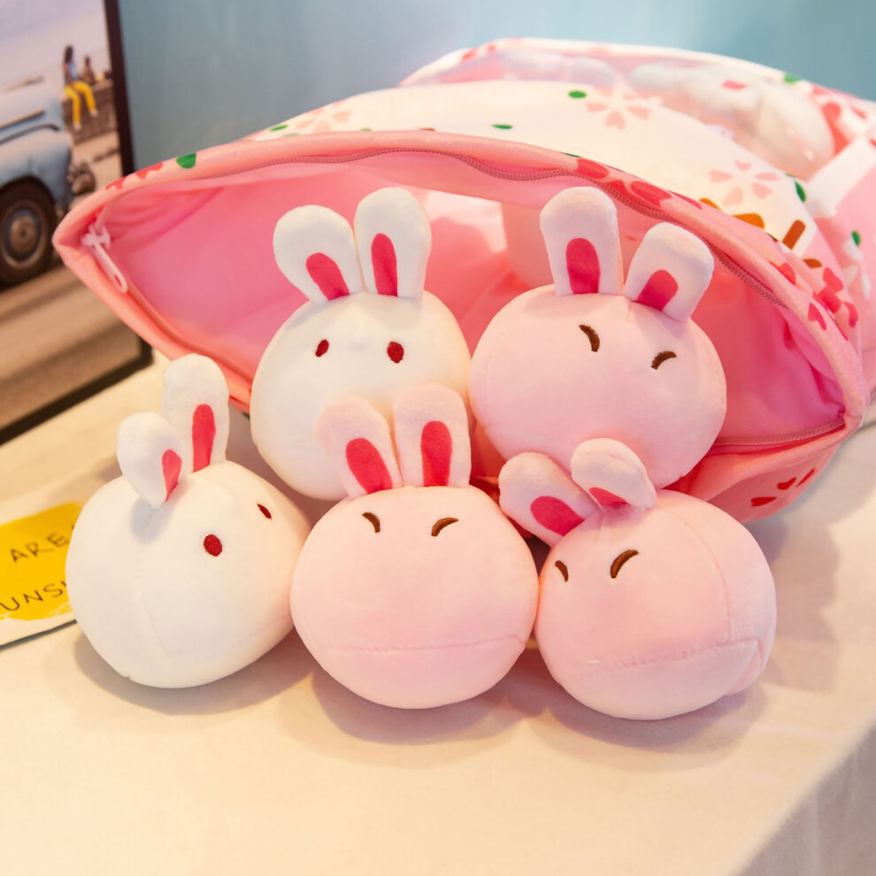 (Unique 35‑50) Plush Throw Pillow Cute Sakura Rabbit 35-50Cm Green