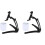 2 Pcs Aluminum Alloy Tabletop Bracket Adjustable Holder For Wall 2